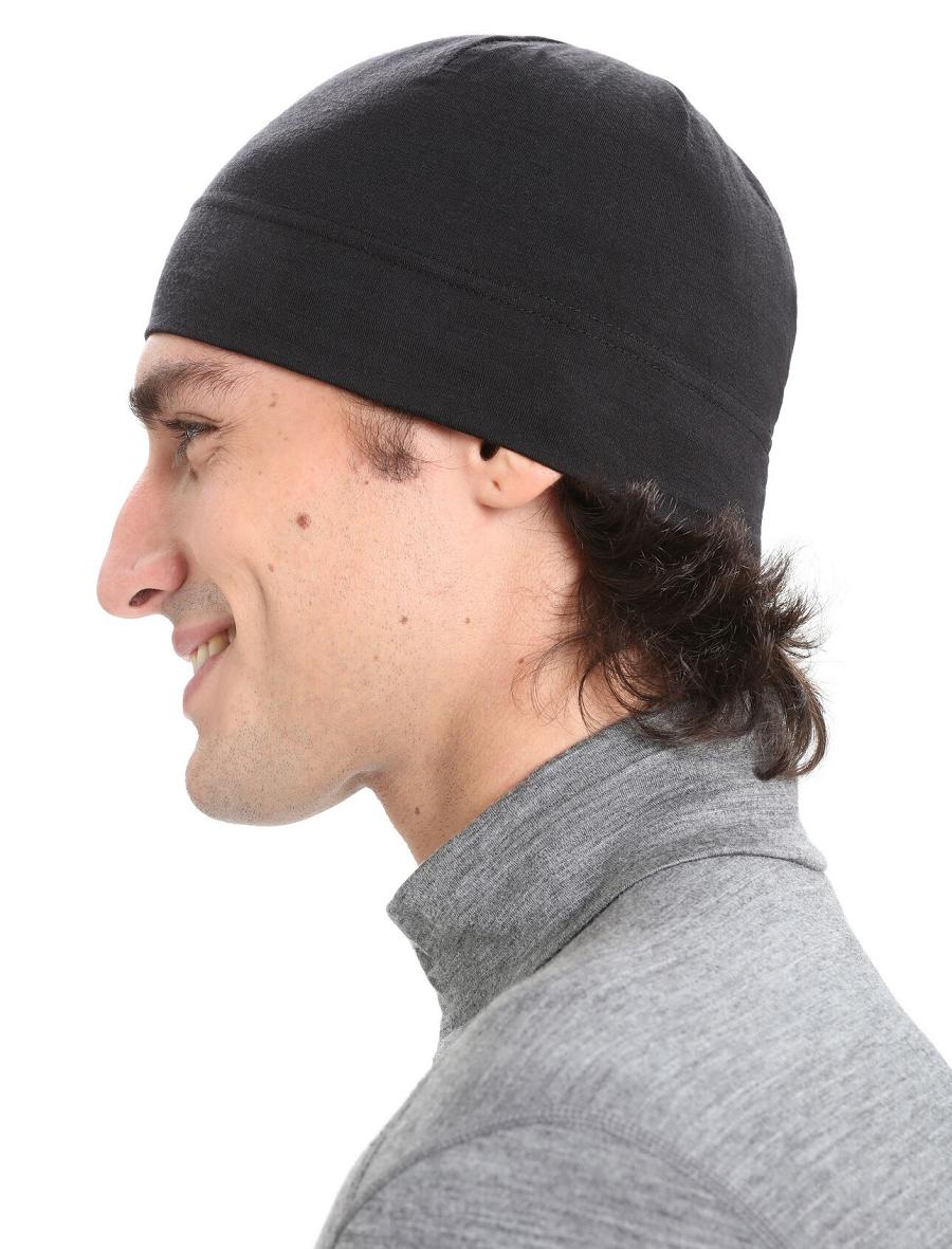 Czapki Icebreaker Unisex Merino Chase Beanie Damskie Czarne | PL 1463OKIR